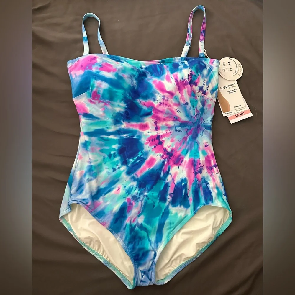 Coco Reef Contours Galena Tie-Dyed Shapemaker Swimsuit - Picture 5 of 6
